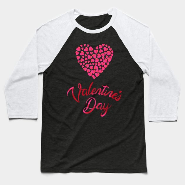 Valentine`s Day.Hearts Baseball T-Shirt by Anatoliy Smirnov